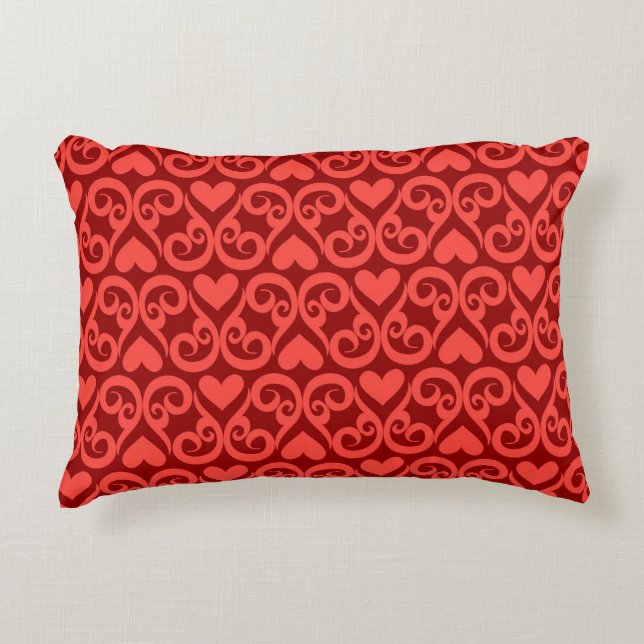 Valentine Pattern Accent Pillow (Front)