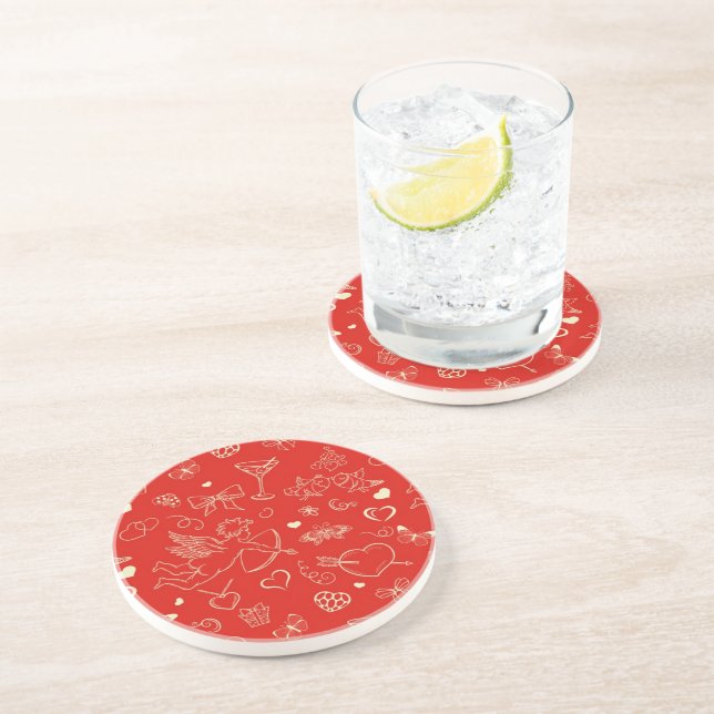 Valentine Pattern Coaster (Side)