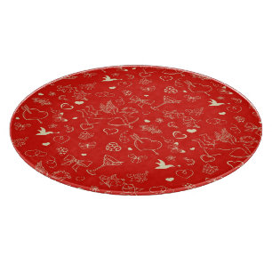 Valentine Pattern Cutting Board