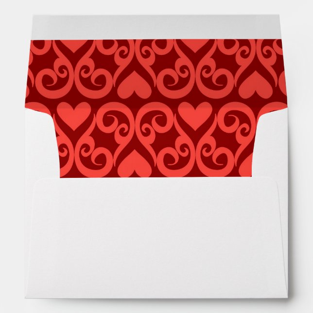 Valentine Pattern Envelope (Back (Bottom))