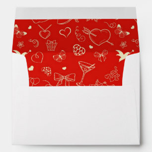 Valentine Pattern Envelope