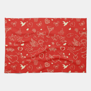 Valentine Pattern Kitchen Towel