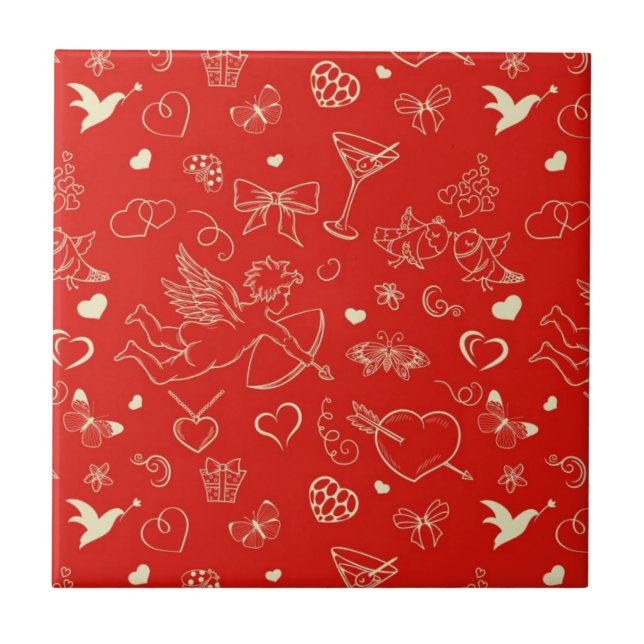 Valentine Pattern Tile (Front)