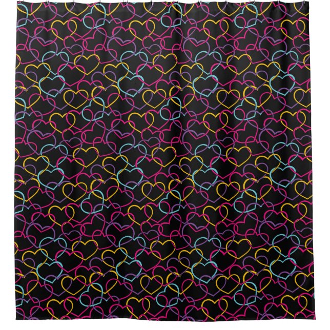Valentine Pattern with Colour Hearts (Front)