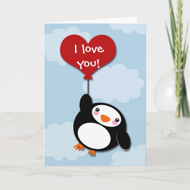 Valentine PENGUIN - card (Front)