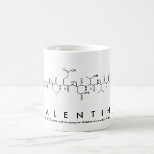 Valentine peptide name mug
