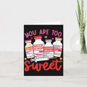Valentine Pharmacist Diabetic Nurse Insulin Diabet Card