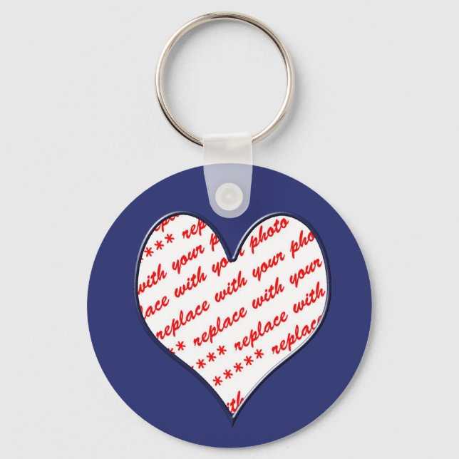 Valentine Photo Frame Keychain (Front)