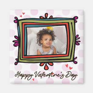 Valentine Photo Template Magnet