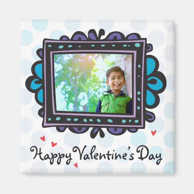 Valentine Photo Template Magnet (Front)