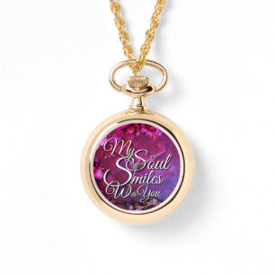 Valentine Photo Watch Necklace Love Quote Necklace