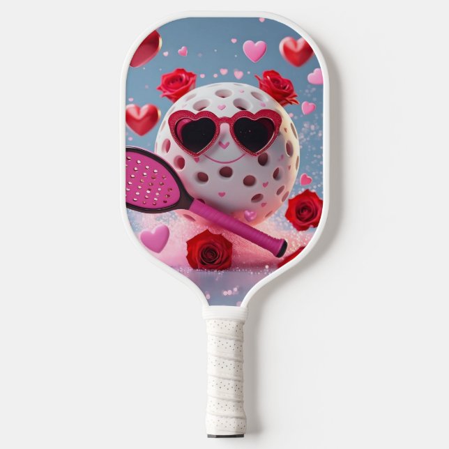 Valentine Pickleball Love – Heart & Paddle Design (Front)