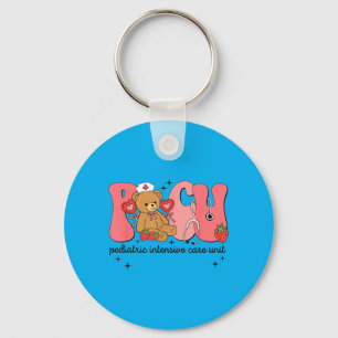 Valentine Picu Nurse Bear Pediatrics Intensive Keychain