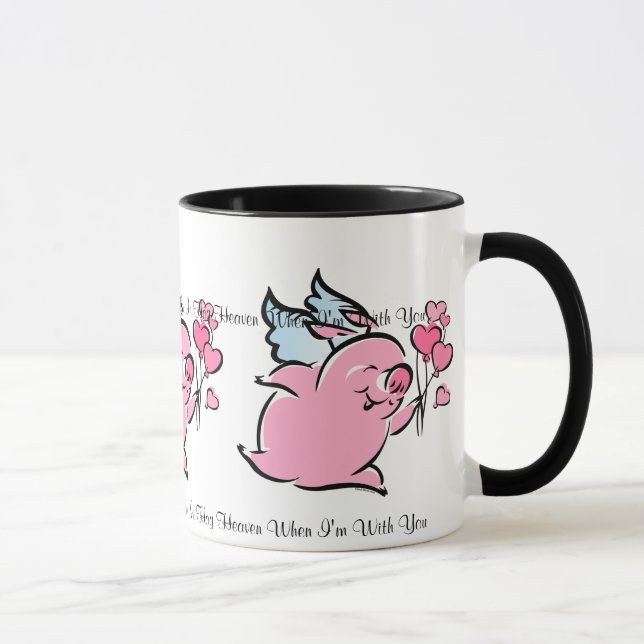 Valentine Pig Personalized Mug (Right)
