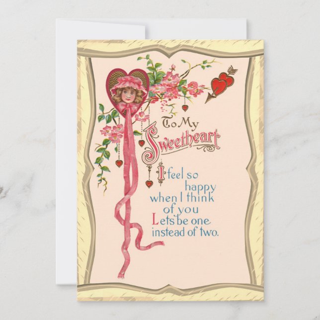 Valentine Poem Holiday Card (Front)