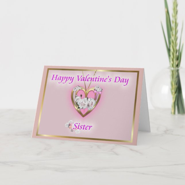 Valentine pour carte soeur (Devant)