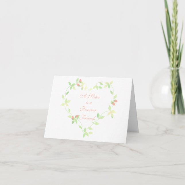 Valentine pour carte soeur (Devant)