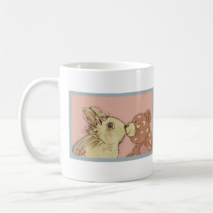 Valentine Rabbit and Teddy Bear Coffee Mug