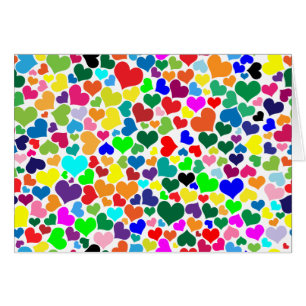 valentine rainbow hearts