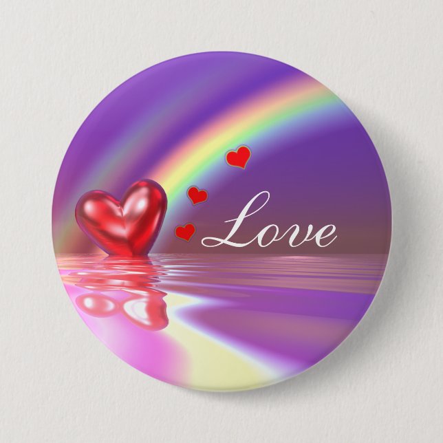 Valentine Reflections 3 Inch Round Button (Front)