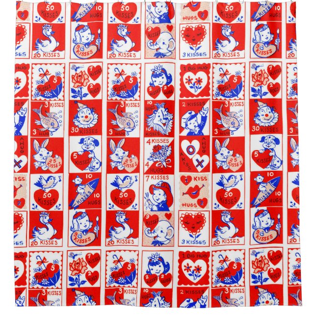 Valentine Retro Love Hugs Cute Pattern (Front)