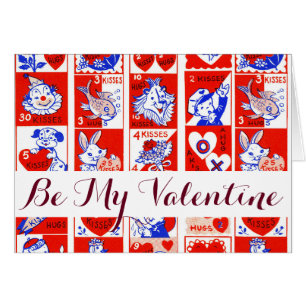 Valentine Retro Love Hugs Cute Pattern