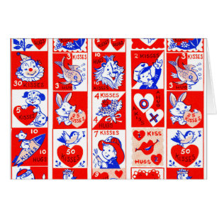 Valentine Retro Love Hugs Motif