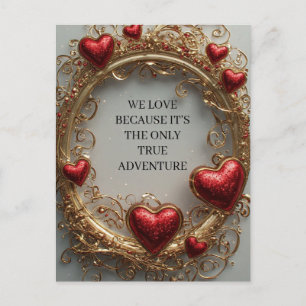 Valentine Romantic Decoration Holiday Postcard