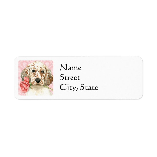 Valentine Rose Anglais Setter (Devant)