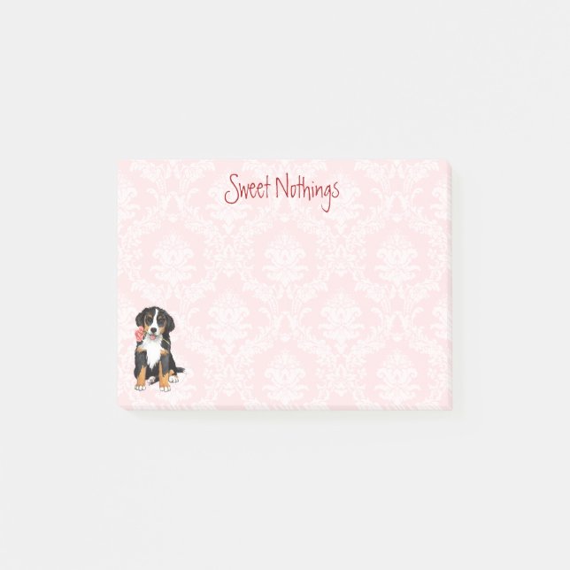 Valentine Rose Berner Post-it Notes (Front)