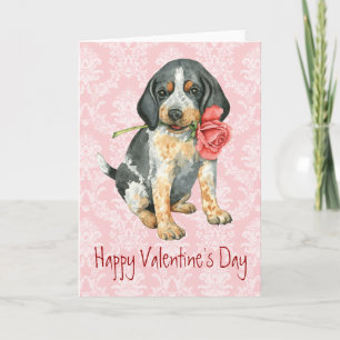 Valentine Rose Borzoi Holiday Card