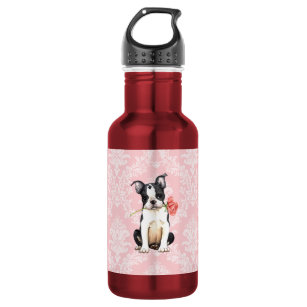 Valentine Rose Boston Terrier 532 Ml Water Bottle