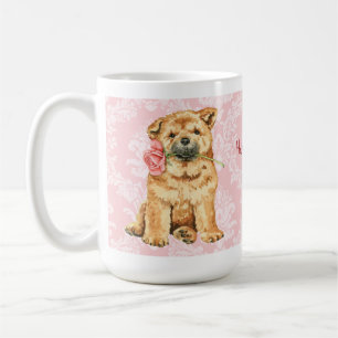 Valentine Rose Chow Coffee Mug