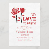 Valentine Rose Invitation