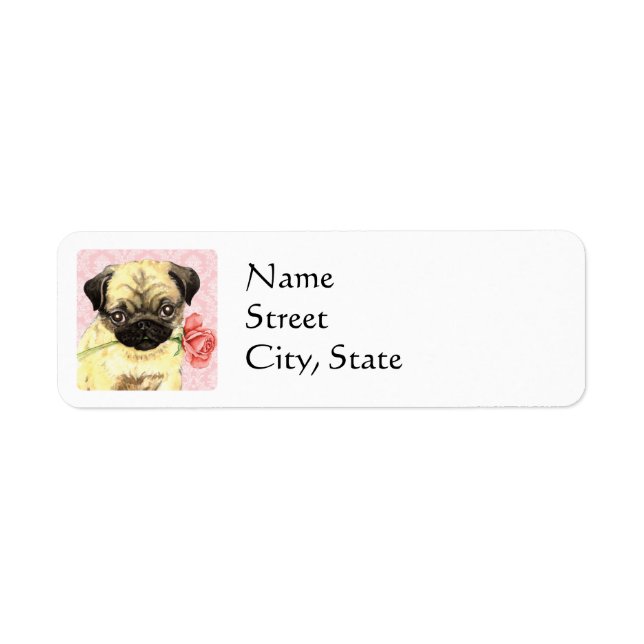 Valentine Rose Pug (Front)