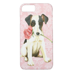 Valentine Rose Smooth Fox Terrier iPhone 8/7 Case