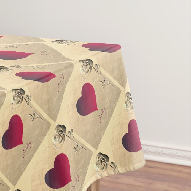 Valentine Rose  Tablecloth (In Situ)