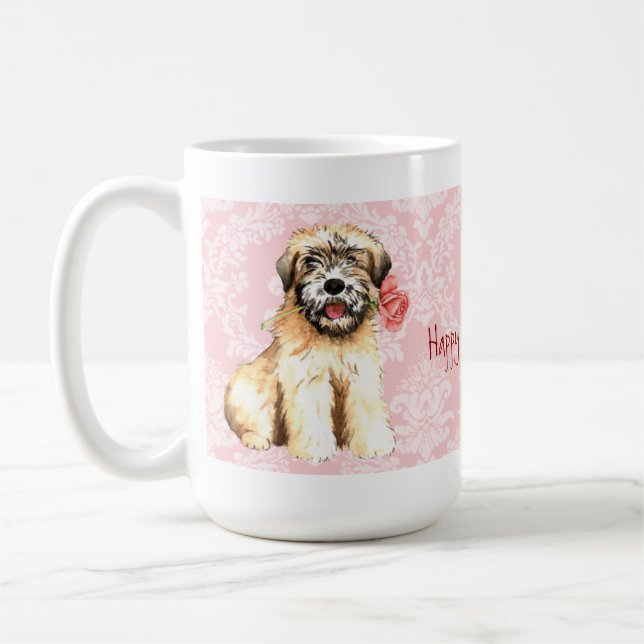 Valentine Rose Wheaten Coffee Mug (Left)