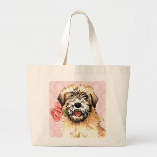 Valentine Rose Wheaten Large Tote Bag