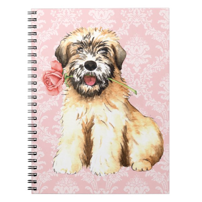Valentine Rose Wheaten Notebook (Front)