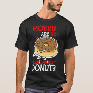 Valentine Roses Are Red Doughnuts Love Couple Boys T-Shirt