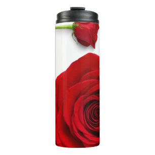valentine, roses, lovable thermal tumbler