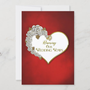 Valentine/Roses - Renewing Wedding Vows Invivitati Invitation
