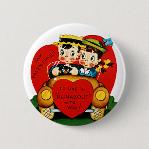 Valentine Runabout 2 Inch Round Button