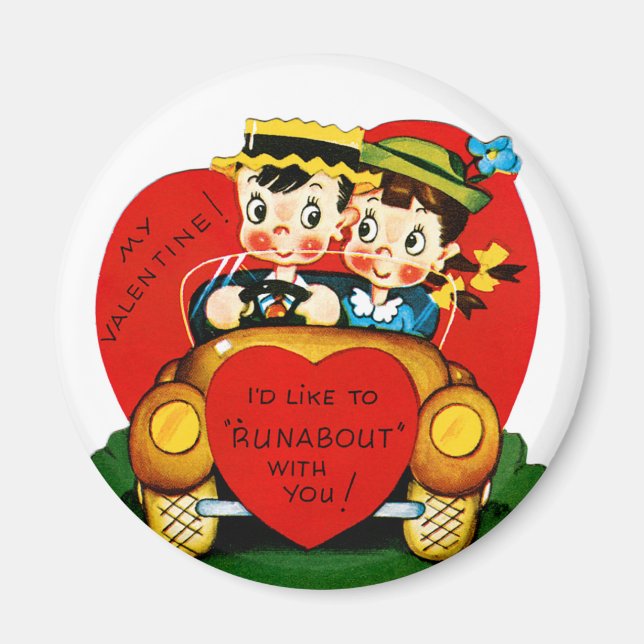 Valentine Runabout Magnet (Front)