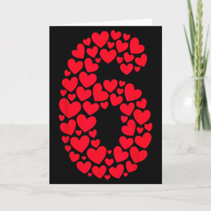 Valentine’s Day 67 Filled With Heart Funny Six Sev Card