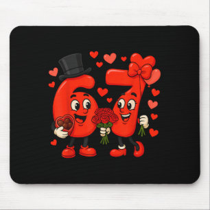 Valentine’s Day 67 Meme Filled With Hearts Funny S Mouse Pad