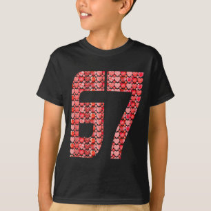 Valentine’s Day 67 Meme Filled With Hearts Funny S T-Shirt