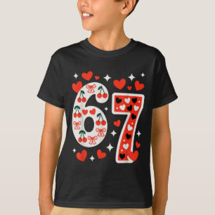 Valentine’s Day 67 Meme Filled With Hearts Funny S T-Shirt
