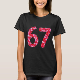 Valentine’s Day 67 Meme Filled With Hearts Funny S T-Shirt